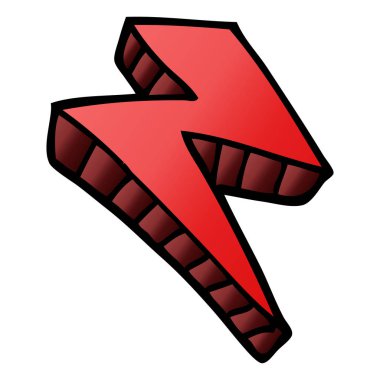 çizgi film doodle şimşek