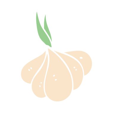 çizgi film doodle çimlenme sarımsak