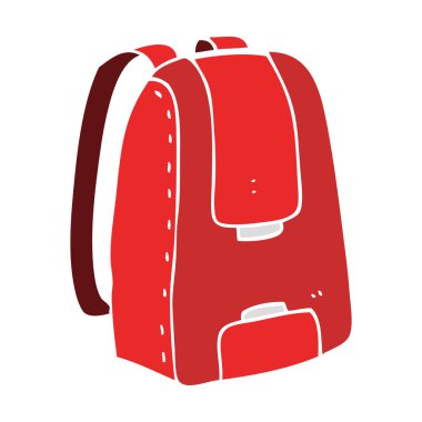 düz renk illüstrasyon çanta