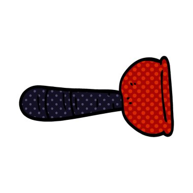 çizgi film doodle tuvalet dalgıç