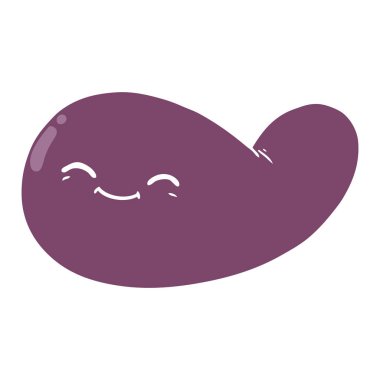 düz renk tarzı çizgi film safra kesesi