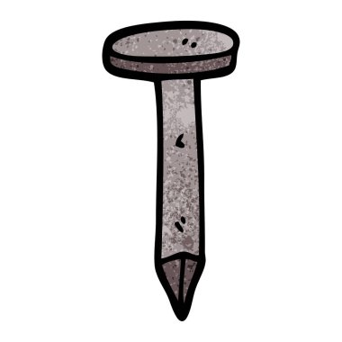 çizgi film doodle demir çivi