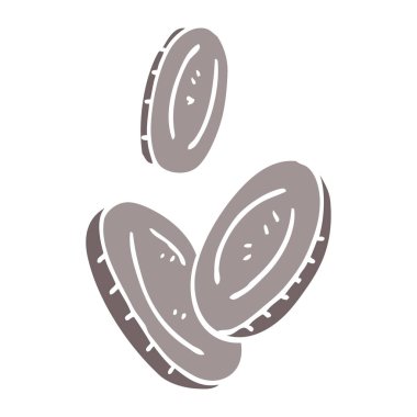 çizgi film doodle para, vektör çizim