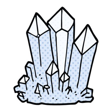 çizgi roman tarzı çizgi film doğal kristaller