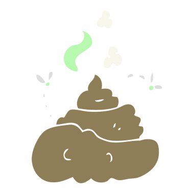 Brüt kaka düz renkli çizimi