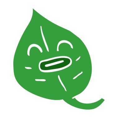 çizgi film doodle sonbahar yaprak