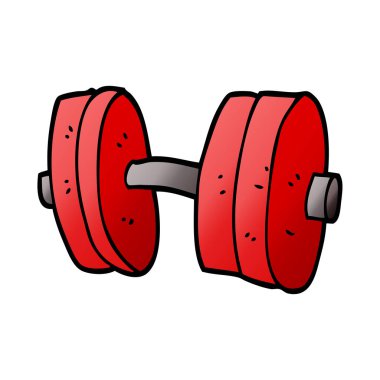 çizgi film doodle ağırlıkları, vektör çizim