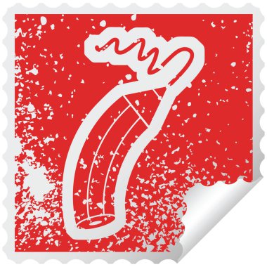 sıkıntılı etiket simge tasarlamak bir çizgi çekerek bir kalem