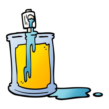 vektör degrade illüstrasyon karikatür sprey olabilir