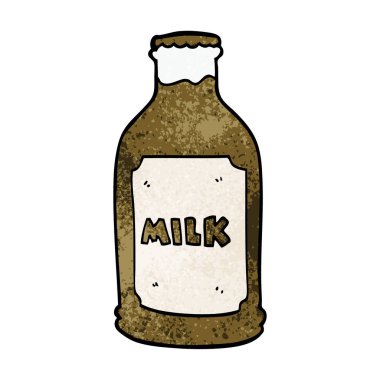 çizgi film doodle çikolatalı süt