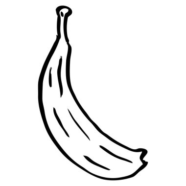 çizim karikatür sarı muz