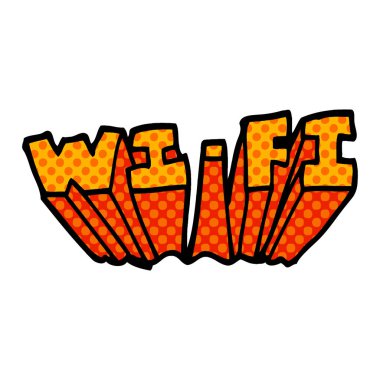 çizgi film doodle wi fi