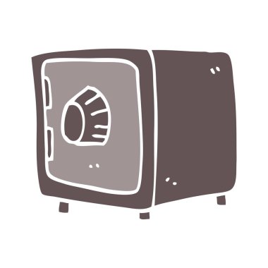 çizgi film doodle güvenli, vektör çizim