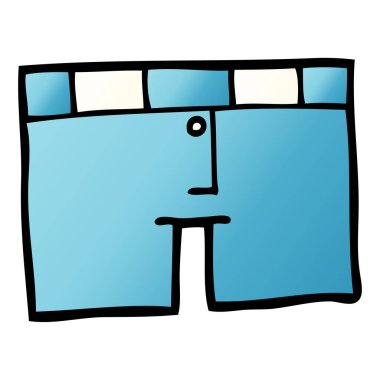 çizgi film doodle iç çamaşırı, vektör çizim