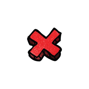 çizgi film doodle harf x