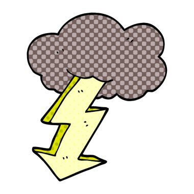 çizgi film doodle şimşek