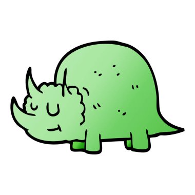 çizgi film doodle tarih öncesi dinozor