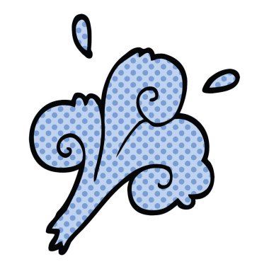 çizgi roman tarzı çizgi film su dalgaları