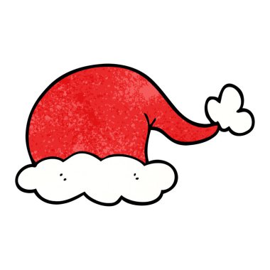 çizgi film doodle Noel Baba şapkası