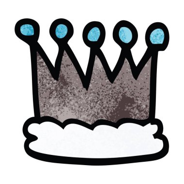 grafik karikatür doodle taç