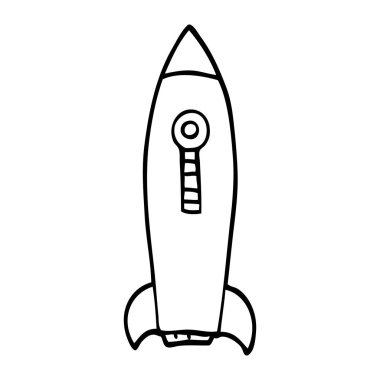 çizgi çizme çizgi film uzay roketi