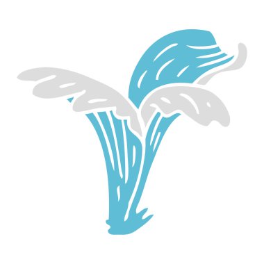 çizgi film doodle su sıçrama