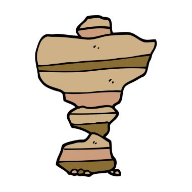çizgi film doodle yığılmış taşlar