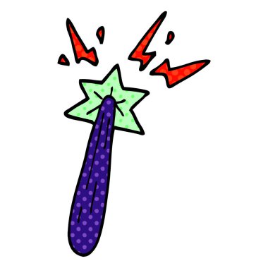 çizgi film doodle sihirli değnek 