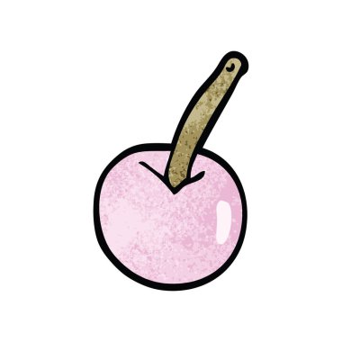 çizgi film doodle kiraz, vektör çizim