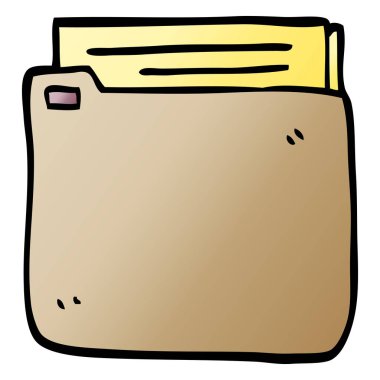 çizgi film dosyası, vektör çizim doodle