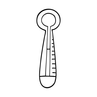 çizim karikatür tıbbi termometre