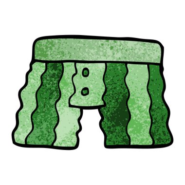 çizgi film doodle iç çamaşırı, vektör çizim