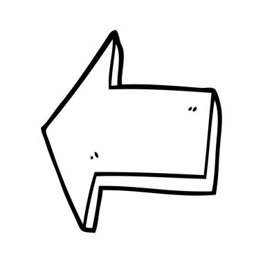 çizim karikatür işaret eden ok