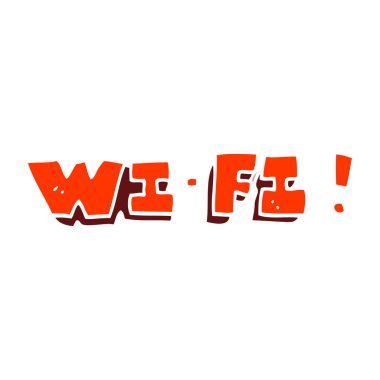 çizgi film doodle wi fi