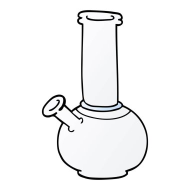 çizgi film doodle bong, vektör çizim