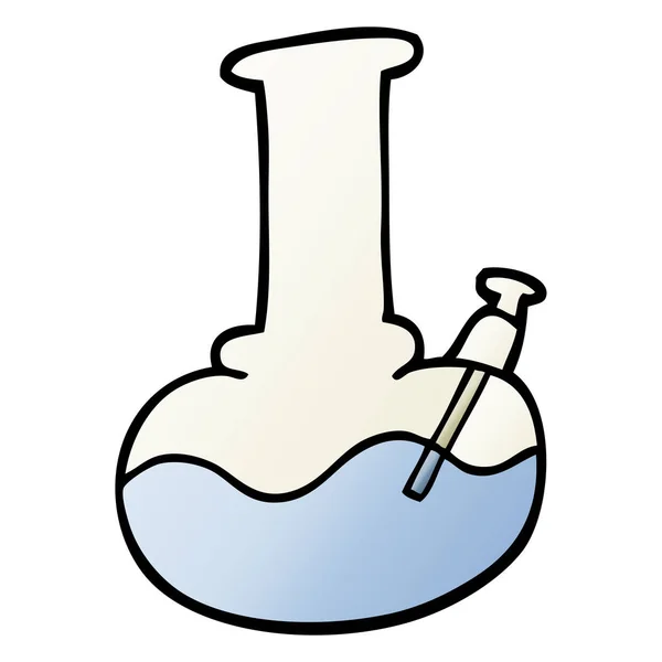 Vector Gradient Illustration Cartoon Water Pipe — Stock Vector
