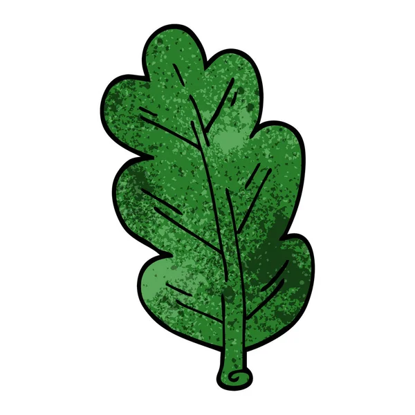 Cartoon Doodle Leaf Ilustração Vetorial —  Vetores de Stock