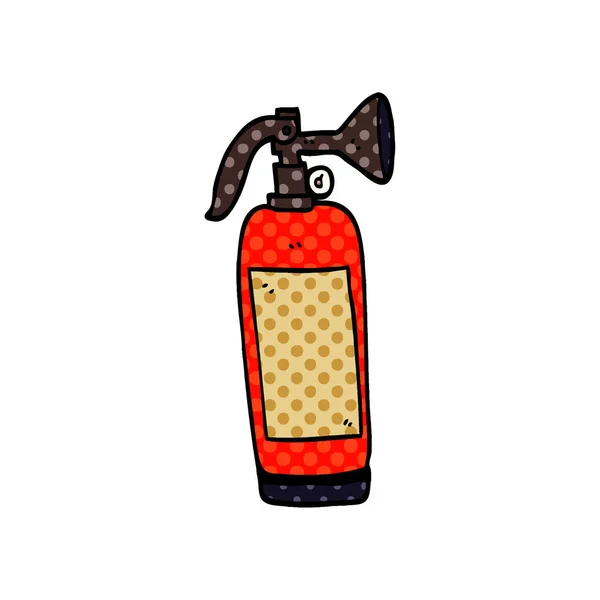 Extintor Incêndio Doodle Desenhos Animados — Vetor de Stock