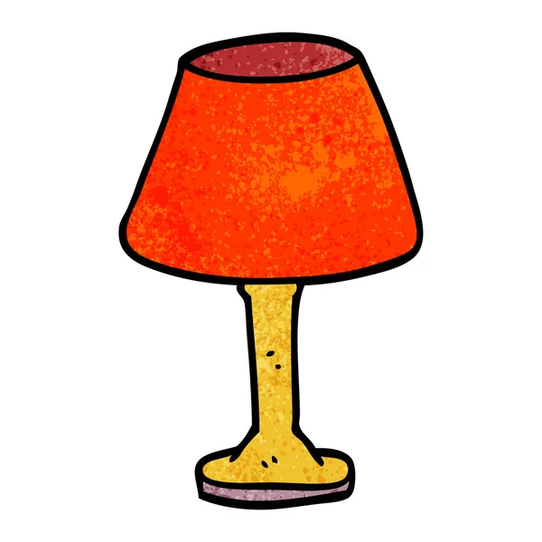 Fumetto Doodle Lampada Decorativa — Vettoriale Stock