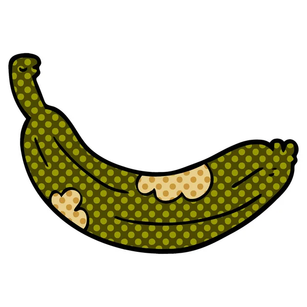 Cartoon Doodle Rotten Banana — Stock Vector