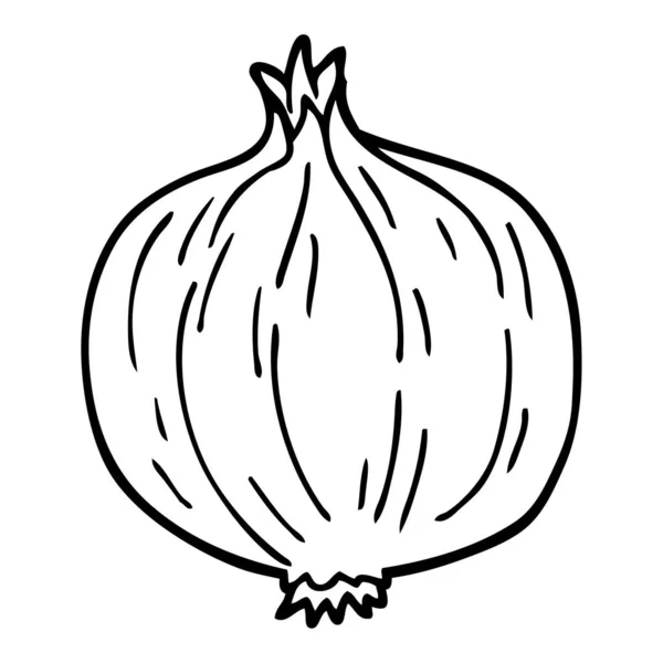 Dessin Animé Doodle Germer Oignon — Image vectorielle