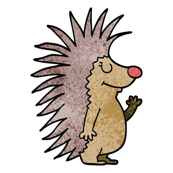 çizgi film doodle dikenli kirpi