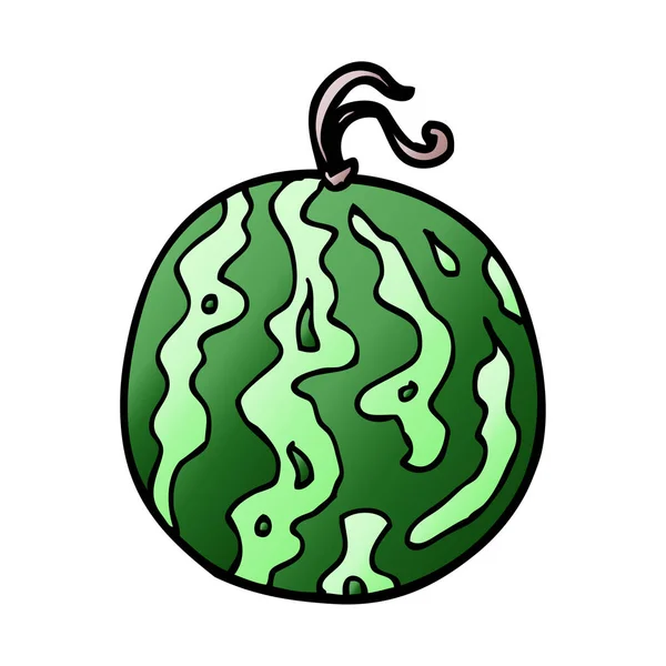 Doodle Kreskówka Melon Ilustracji Wektorowych — Wektor stockowy