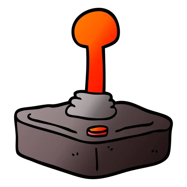 Vector Gradiente Ilustración Dibujos Animados Joystick — Vector de stock