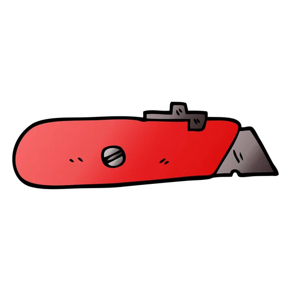 Cartoon Doodle Arbete Kniv — Stock vektor