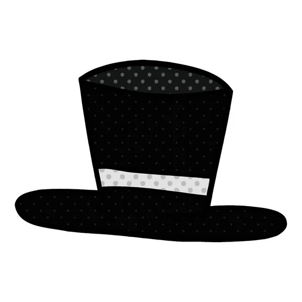 Cartoon Doodle Top Hat — Stock Vector