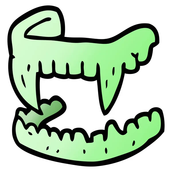 Crocs Vampire Dessin Animé Griffes — Image vectorielle