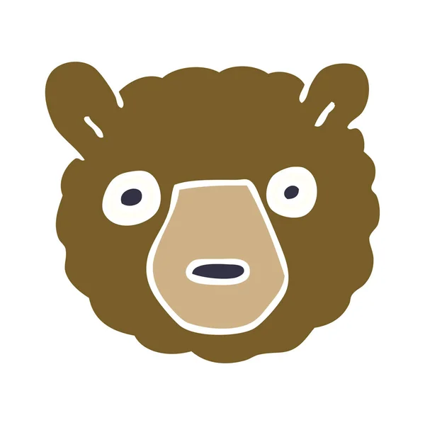 Мультяшное Лицо Медведя — стоковый вектор