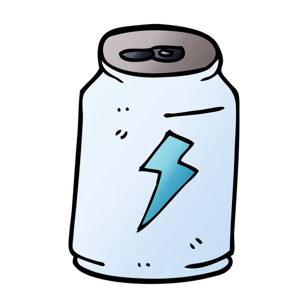Ενεργειακό Ποτό Μπορεί Καρτούν Doodle — Διανυσματικό Αρχείο