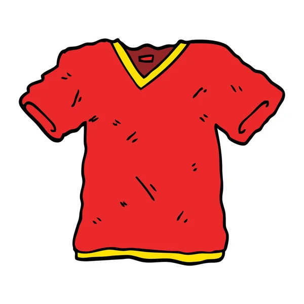 Camiseta Dibujos Animados Garabato — Vector de stock